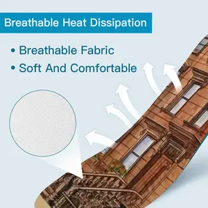 Men Brownstone Buildings New York City Insole