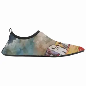 Men Dramatic Clouds Diving Beach Shoes