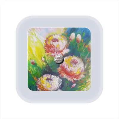 Beautiful Flowers Sensor Night Light (Square)