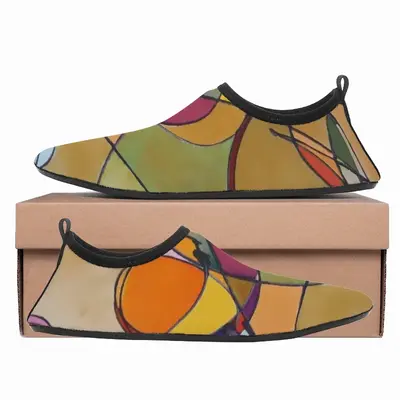 Men Fake Stained Glass 1 Diving Beach Shoes