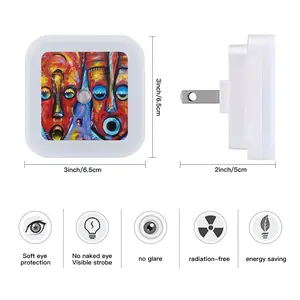 King And Queen Sensor Night Light (Square)