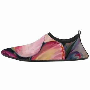 Men Pink Tulips Diving Beach Shoes