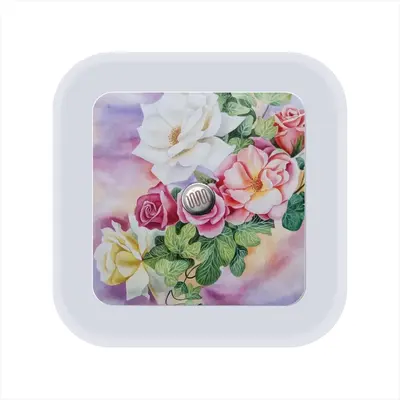 Roses In The Garden Sensor Night Light (Square)