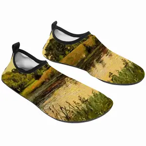 Men Orange Sunset Pond Diving Beach Shoes