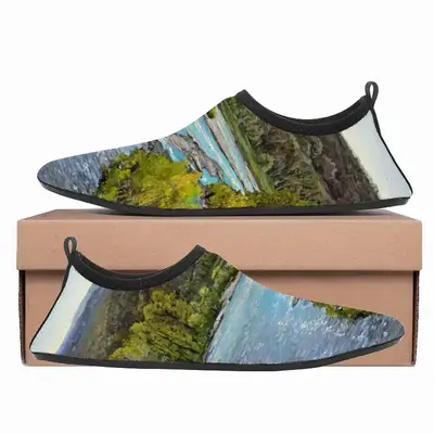 Men Landscape Impressionism White River Diving Beach Shoes