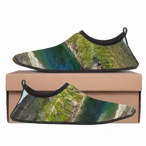 Men Landscape Mountain Lake Signed Diving Beach Shoes