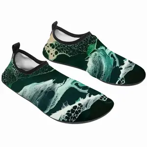 Men Green Waves Diving Beach Shoes