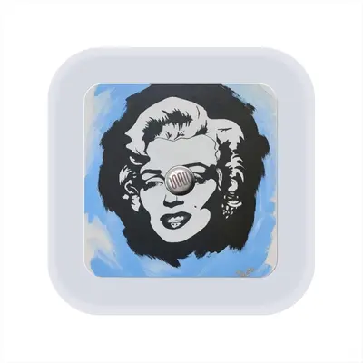 Marilyn Monroe - Girl Women Blonde Fashion Art Poster Sensor Night Light (Square)