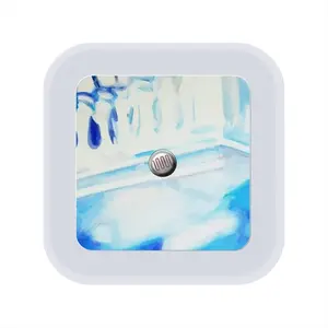 Blue House Sensor Night Light (Square)