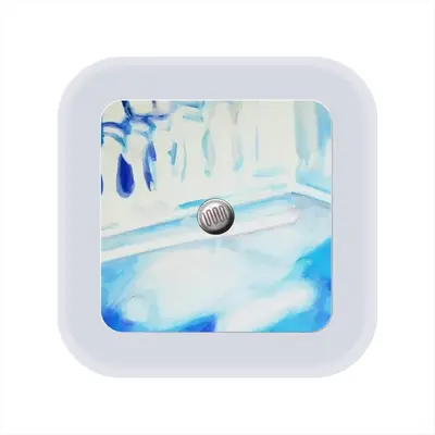 Blue House Sensor Night Light (Square)