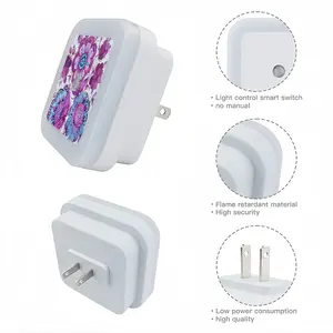 Purple Bouquet Sensor Night Light (Square)