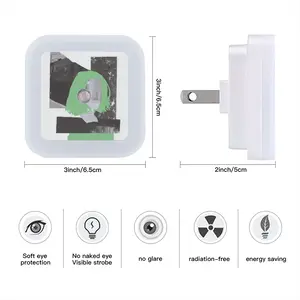 Green Sensor Night Light (Square)