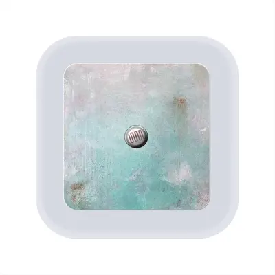 Turquoise Blue Window Sensor Night Light (Square)