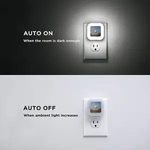 Green Landscape Sensor Night Light (Square)