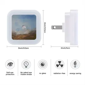 Green Landscape Sensor Night Light (Square)