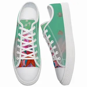 Men Lilies In A Vase Retro Canvas Shoes