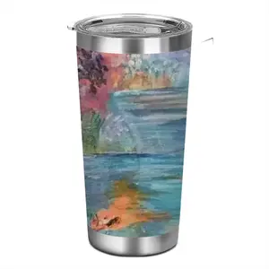 Alligator In Plastic River Car Mug (Spray Paint)