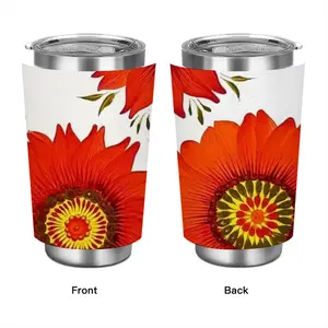 Three Red Flowers Car Mug (Spray Paint)