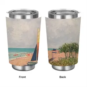 Sailboat On Miami Beach Car Mug (Spray Paint)