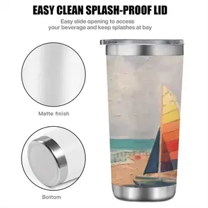 Sailboat On Miami Beach Car Mug (Spray Paint)