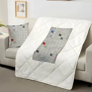 Grid 3 (Pastel) Pillow Quilt