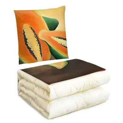 Papaya Freestyle Pillow Quilt