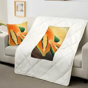 Papaya Freestyle Pillow Quilt