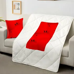 Deep Red (Decomposition) Pillow Quilt