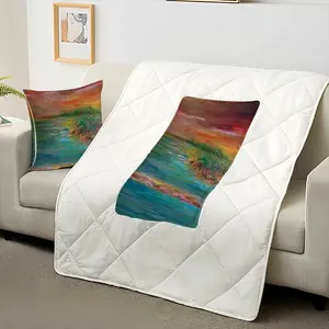 Eclipse Of The Sea Pillow Quilt