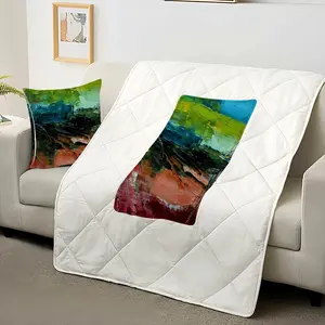 Colored Abstract Pillow Quilt