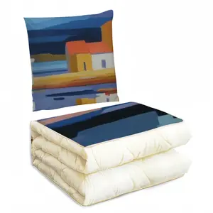 Stormy Sky On La Pointe Courte Pillow Quilt