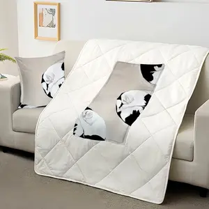 Cats Cosmos Pillow Quilt