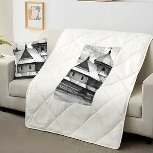 Church In The Carpathians Pillow Quilt