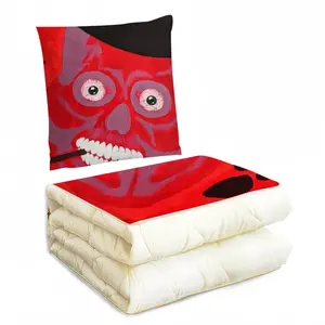 Buenos Dias Amigo - Red Skull Dead Halloween Mexico Muertos Calavera Catrina Pillow Quilt