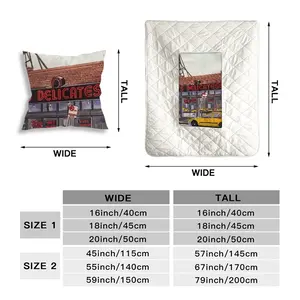 Katzs Deli New York City Pillow Quilt