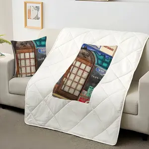 Grocery Store New York City Pillow Quilt