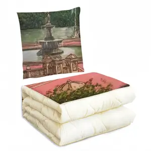 Bethesda Fountain Central Park New York City Pillow Quilt