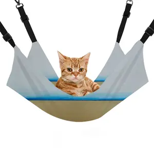 Blue Line With Gold Pet Hammock