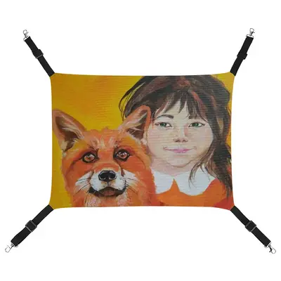 Little Girl With A Fox Pet Hammock