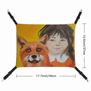 Little Girl With A Fox Pet Hammock