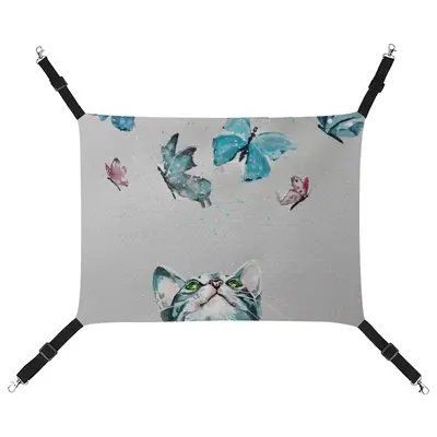 Cat And Butterflies Pet Hammock