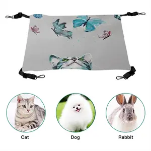 Cat And Butterflies Pet Hammock