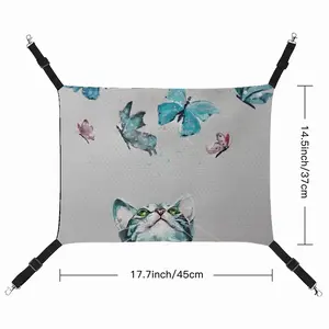 Cat And Butterflies Pet Hammock