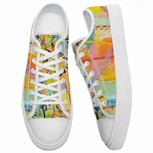 Men Good Vibes Leaks Retro Canvas Shoes