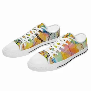 Men Good Vibes Leaks Retro Canvas Shoes