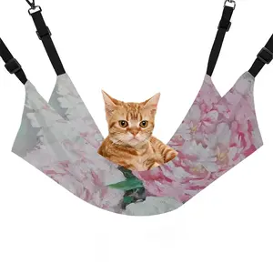 Large Peony Palette Knife Pet Hammock