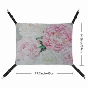 Large Peony Palette Knife Pet Hammock