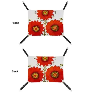 Three Red Flowers Pet Hammock