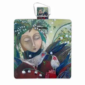 Angel Of Spring Picnic Mat (Square)