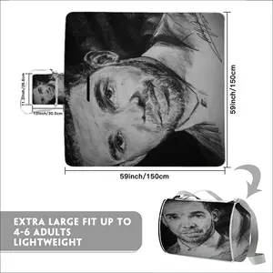 Aubrey Drake Graham Portrait Picnic Mat (Square)